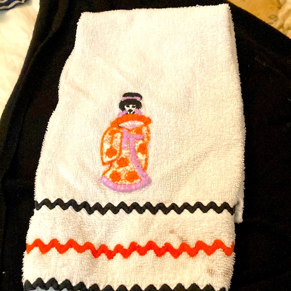 Japanese Geisha 1960s hand crafted towel. Groovy galore - Picture 1 of 8